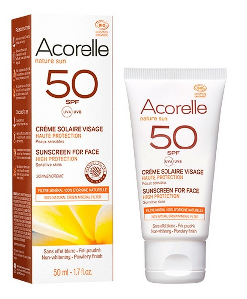 Acorelle Crema Solar Facial SPF50 BIO 50ml