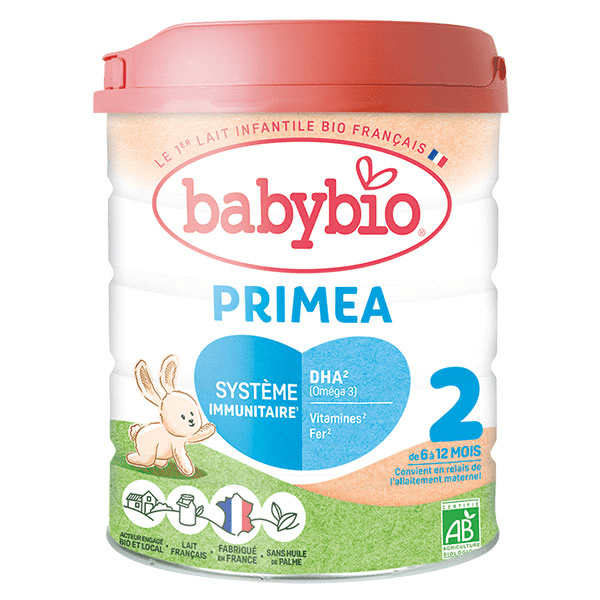 Lait infantile Primea 2ème Âge Bio 800g 6