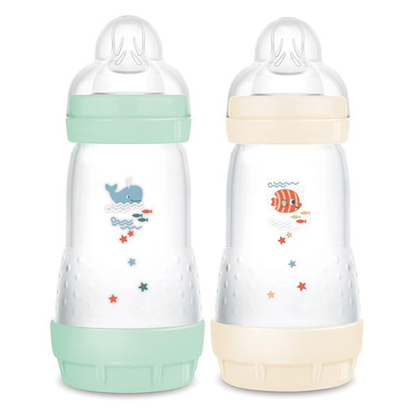 Biberon Esac Classique 260Ml Menthe + Coton Tétine Débit 2 2 x 260ml 2