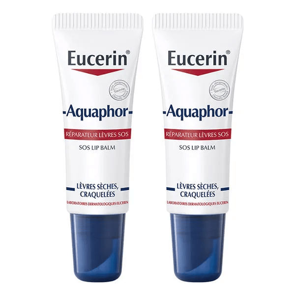 Lot de 2 Aquaphor Baume Réparateur Lèvres SOS