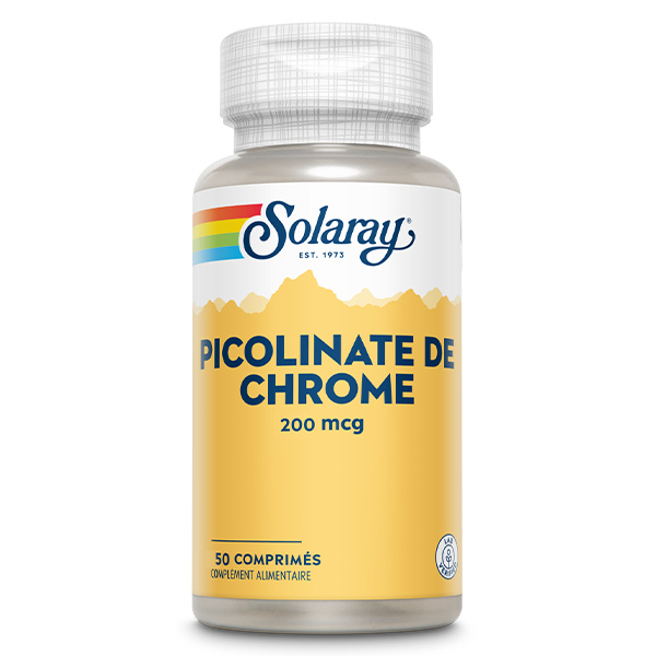 Picolinate de Chrome 200mcg 50 comprimés
