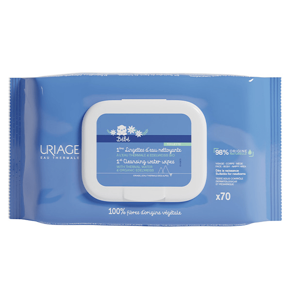 Bébé 1ère Lingettes Eau Nettoyante Visage Corps X70 3