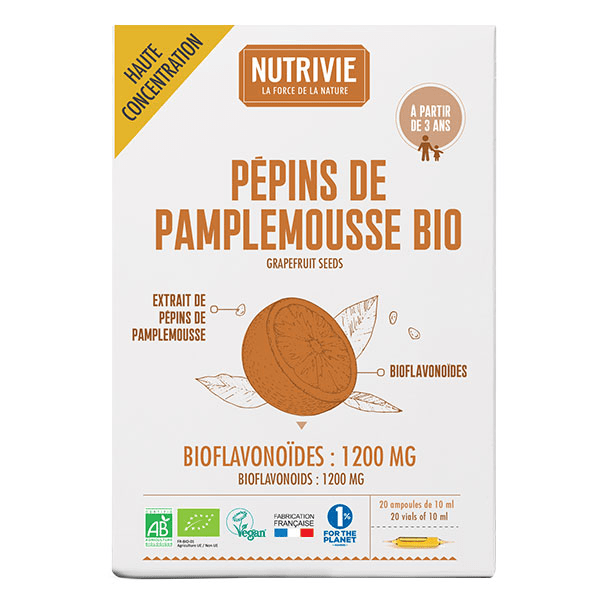Ampoules Pépins de pamplemousse Bio 10 ml 4