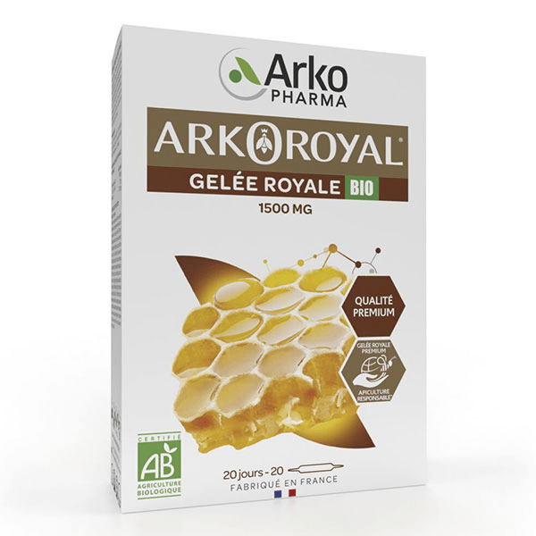 Arkoroyal Trésor de la Ruche Gelée Royale 1500mg Bio 20 ampoules 5