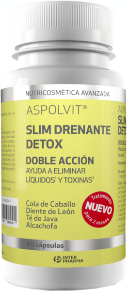 Aspolvit Slim Drenante Detox 60 Cápsulas
