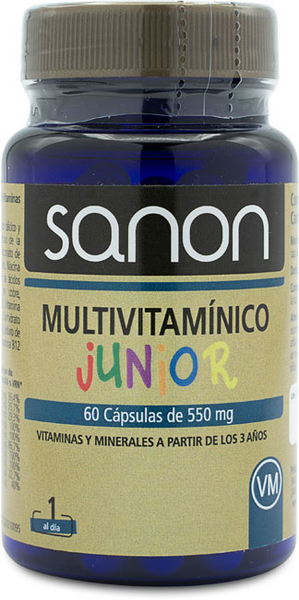 Sanon Multivitamínico Junior 60 Cápsulas De 550 Mg