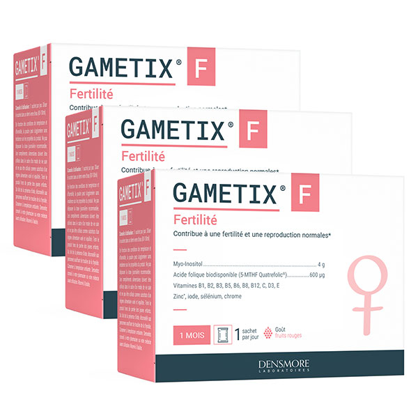 Gametix F Booste la Fertilité Cure 3 mois (Lot 3x1 mois)
