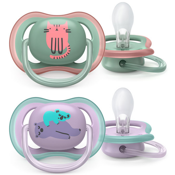 Avent Chupetes Ultra Air 6-18m Verde Y Lila 2 Unidades