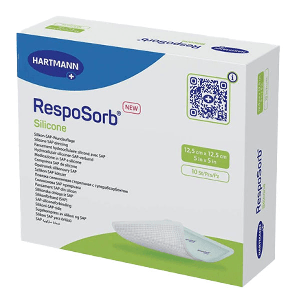 Paul Resposorb Pansement Hydrocellulaire Silicone Super Absorbant 12,5x12,5cm 10 unités 2