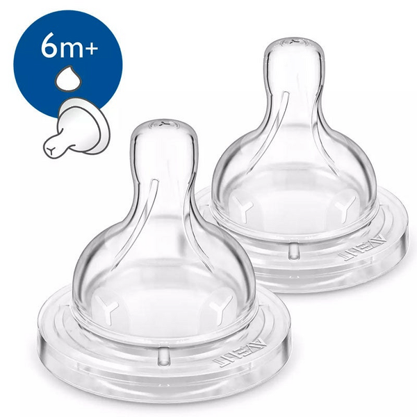 Avent Tetina Airflex Para Líquidos más Espesos 6m+ 2 uds SCF636/27