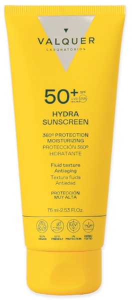 Valquer Protector Facial Hydra Sunscreen SPF50+ 75 ml