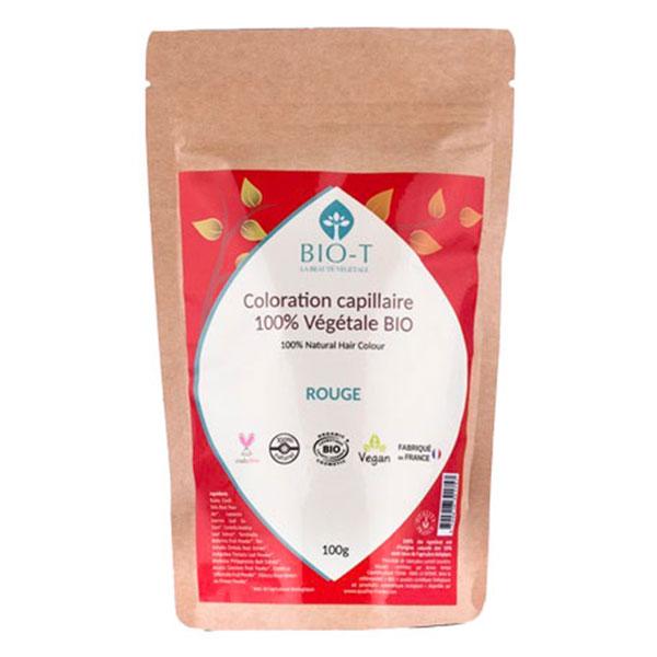 Coloration Végétale rouge - Bio et 100% naturel - 100g