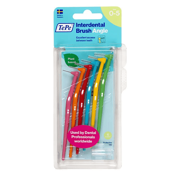 Brossettes Interdentaires Angle Assortiment toutes tailles (0.4-0.8 mm) 6 brossettes 3
