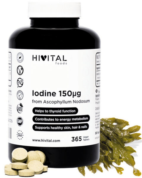Hivital Foods Hivital Yodo Natural 150 Mcg 365 Comp - Imagen 3
