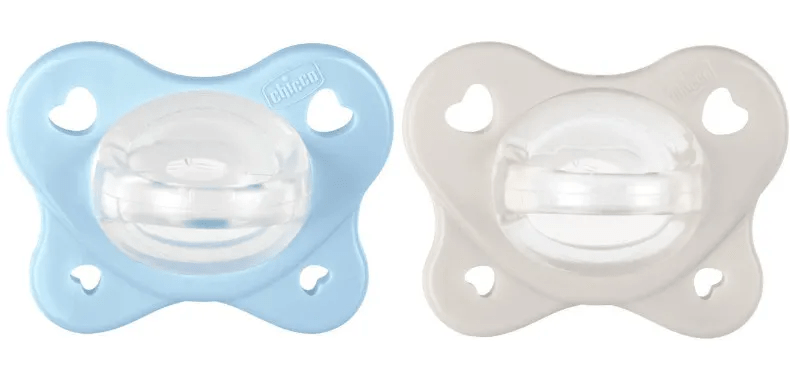 Chicco Azul/Gris Chupete Physioforma Dual Soft 2-6M 2 Uds