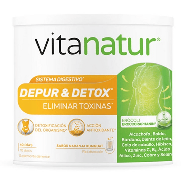Vitanatur Depur y Detox 200 gr Sabor Naranja