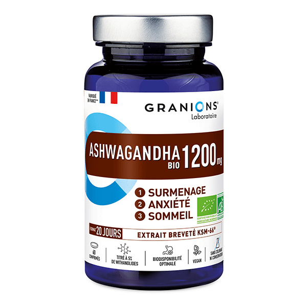 Granions Ashwagandha Pilulier 1200 Mg Bio 60 comprimés 4