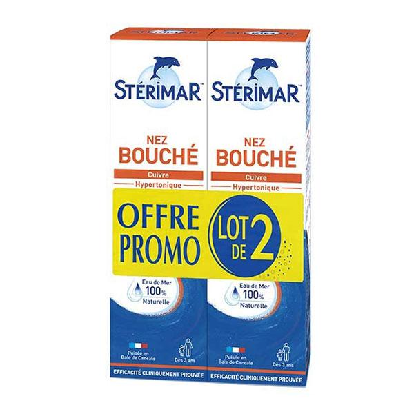 Stérimar Hypertonique Nez Bouché Spray Lot de 2 x 100ml 2