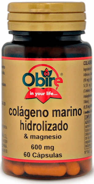 Obire Colágeno Marino + Magnesio 600 Mg 60 Cápsulas