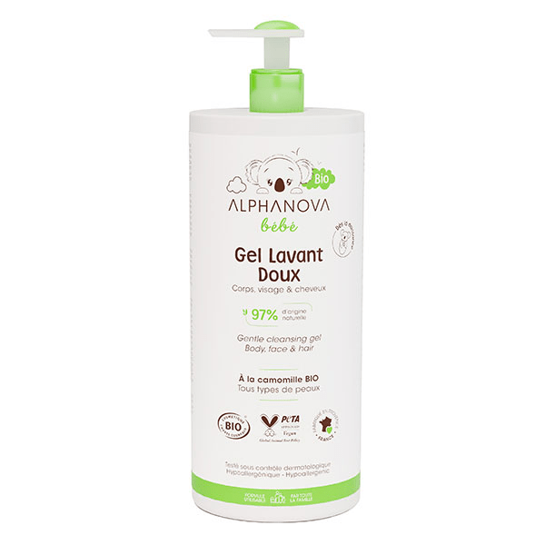 Bébé Gel lavant doux  bio* 1l 2