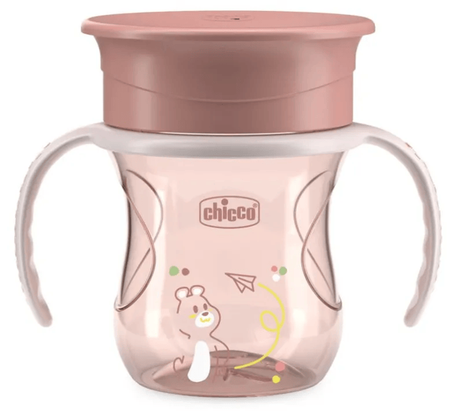 Chicco Vaso de Aprendizaje 360º Rosa +12m 200 ml
