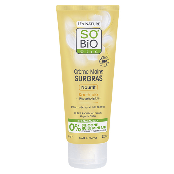 So'Bio Étic Mains Crème Surgras Karité Bio 75ml 2