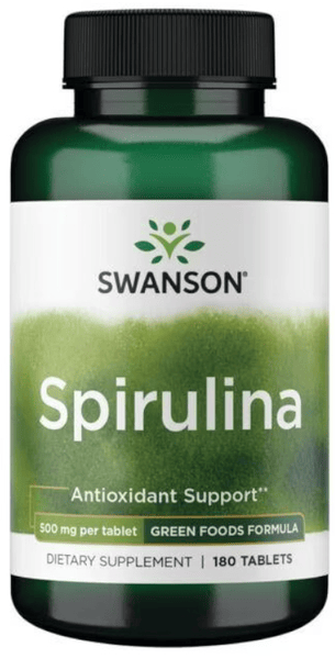 Swanson Verde 5 X Espirulina 500 Mg 180 Tabletas - Imagen 3