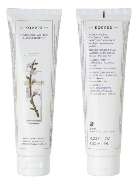 Korres Mascarilla Cabello Seco Almendra y Linaza 125 ml