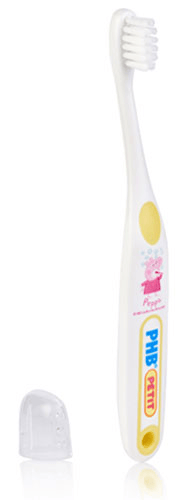 PHB Plus Petit Cepillo de Dientes Peppa Pig +2 años Amarillo 1ud