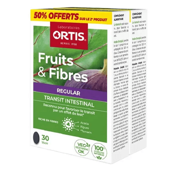 Fruits & Fibres Regular Transit Intestinal  Lot de 2 x 30 comprimés 3