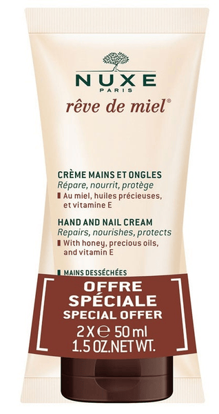 Nuxe Crema Rêve De Miel De Manos Y Uñas 2X50 Ml