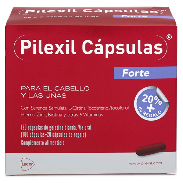 Pilexil Cápsulas Forte 100+20 Cápsulas