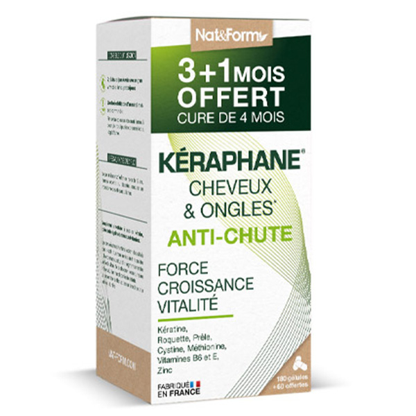 Activ' Kéraphane Cheveux Ongles Cure 3 mois + 1 mois Offert