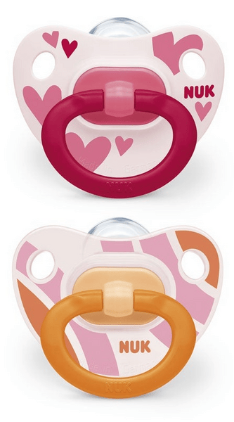 Nuk Chupete Silicona Happy Days 6-18m Rosas 2 uds
