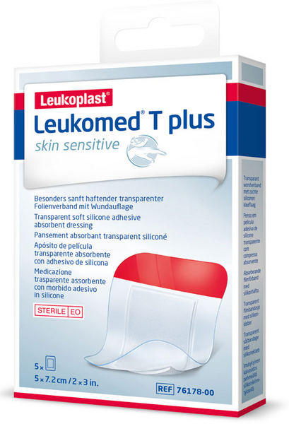 Leukomed T Plus Skin Sensitive 5 Cm X 7,2 Cm 5 Unidades