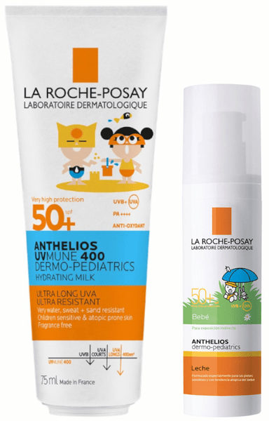 La Roche Posay Anthelios UV-MUNE 400 Dermopediatrics Leche SPF50+ 250 ml + Leche Solar Bebés SPF50+ 50 ml