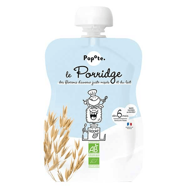 Les Lactés Gourde Porridge +6mois Bio 100g 3
