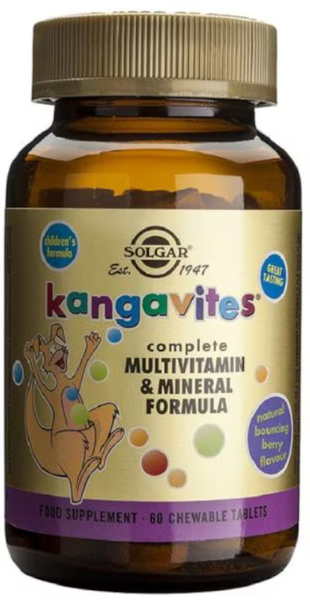 Solgar Kangavites Multi Frutas Del Bosque 60 Comprimidos