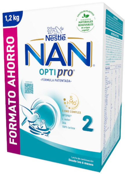 Nestlé Nan Optipro 2 Leche De Continuación 1200 Gr