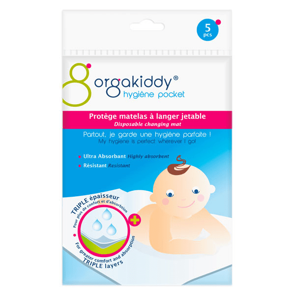 Hygiène Pocket Protège Matelas à Langer Jetable Blanc 5 unités 3