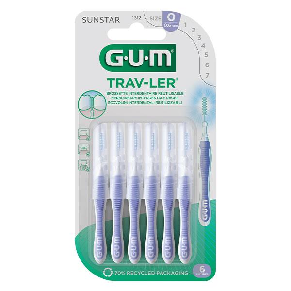 Brossettes Interdentaires Trav Ler 0,6mm - réf 1312 - 6 unités 2