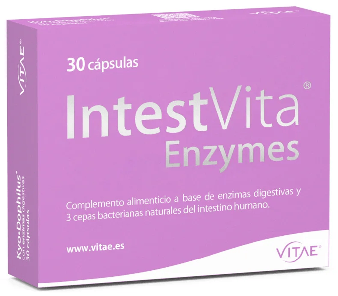 Vitae IntestVita Enzymes Enzimas y Probióticos 30 Cápsulas