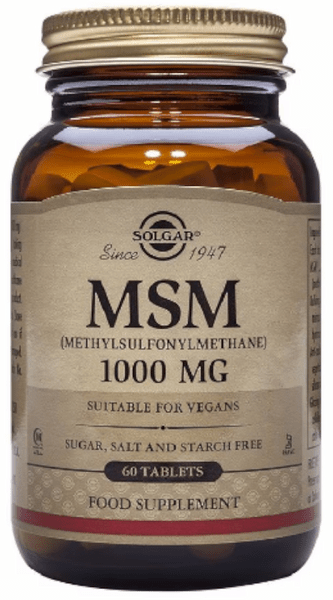 Solgar Msm (Metilsulfonilmetano) 1000 Mg 60 Comprimidos