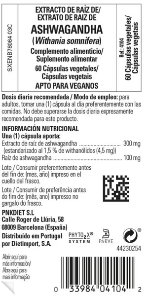 Solgar Ashwagandha 60 Cápsulas Vegetales