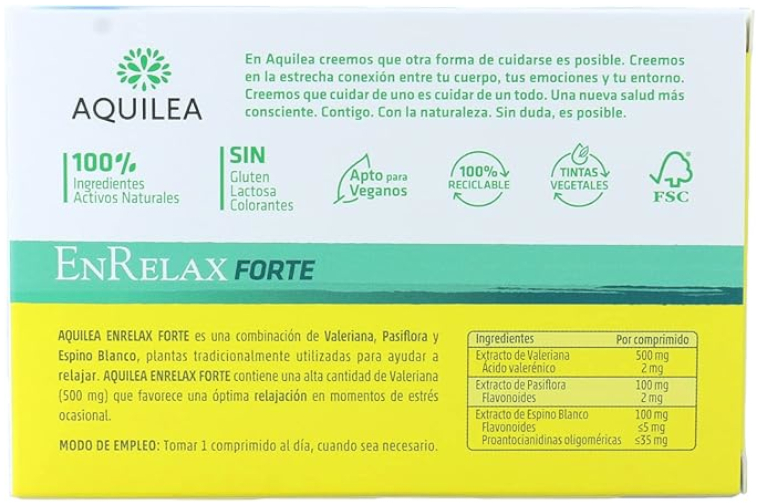 Aquilea EnRelax Forte 30 Comprimidos