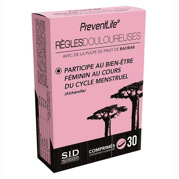 PreventLife Règles Douloureuses 30 comprimés 3