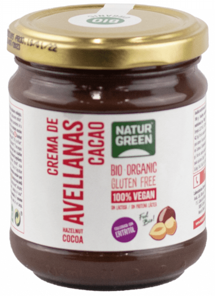 Naturgreen Crema Avellanas Cacao Contenido Reducido De Azúcares 200 Gr