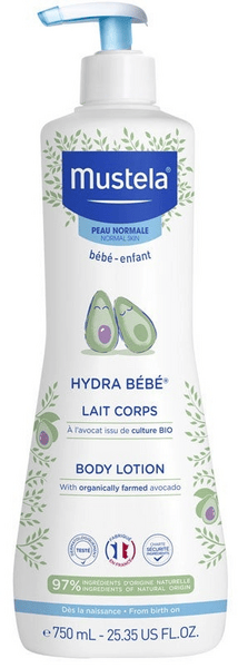 Mustela Hydra-Bebé Leche Corporal Aguacate Bio 750