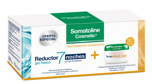 Somatoline Cosmetic Tratamiento Completo Reductor 7 Noches Gel 400ml + Exfoliante Scrub Sugar Brown 350gr
