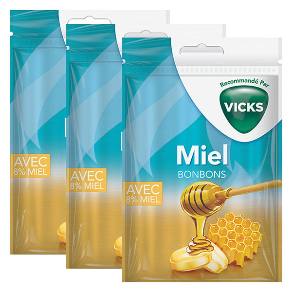 Bonbons Miel - 72g - Lot de 3